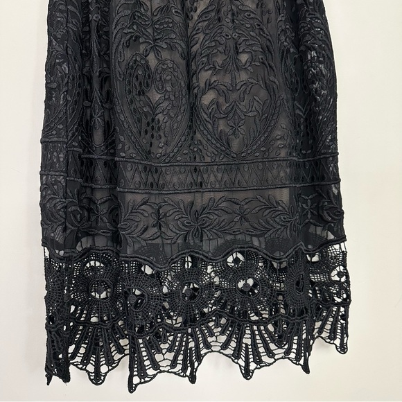 Sky lliana Lace Off-Shoulder Mini Dress in Black - Picture 5 of 11